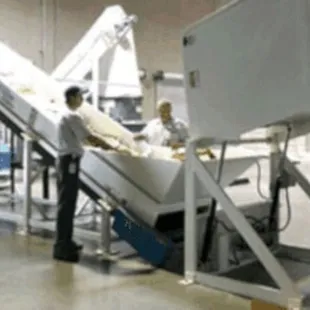 American Mobile Shredding off-site plant-based shredding machine