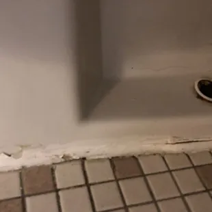 Disgusting.......base of toilet