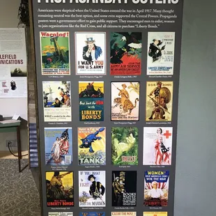 WWI ads temporary exhibit