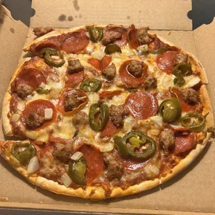 10 in Southwest Fiesta pizza