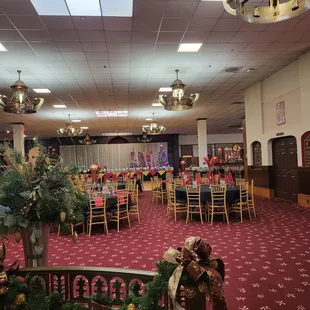 Christmas buffet Polish banquet.