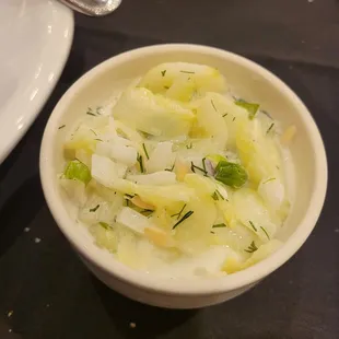 Cucumber and sour cream, a Polish favorite