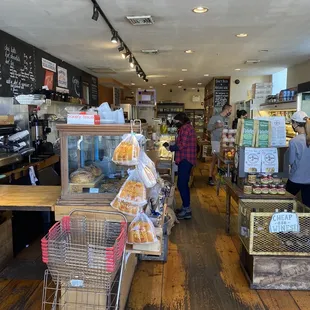 the inside of a grocery store