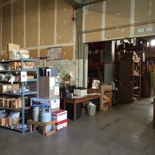 The pick-up area