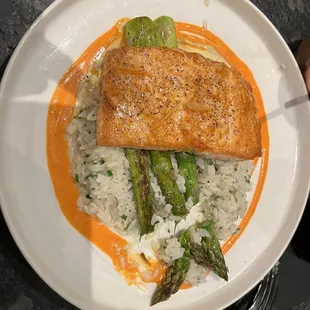 Orange marmalade salmon