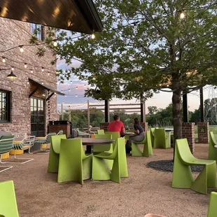 Great outdoor seating area!