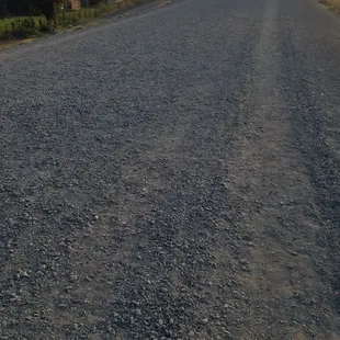 View of the walkway (gravel)