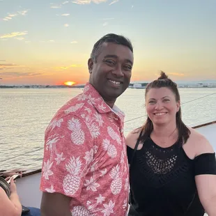 Just before the turnaround at sunset