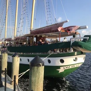 American Rover at dockside