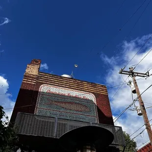 a view of a building from the street