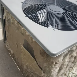 If your AC looks like this.  Call 633-5866.  ACRS can help lower your bills by maintaining your heating air conditiong and plumbing.