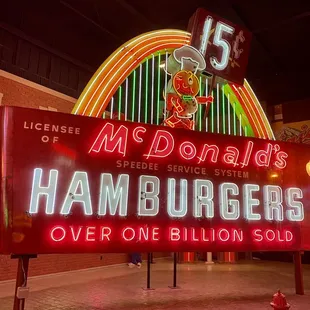 McDonald's Retro sign.