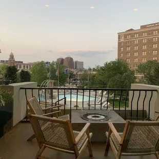 The view with dinner