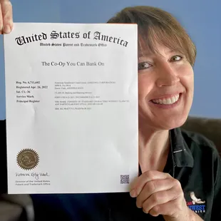 Yes!  It's official!  We are the Co-Op You Can Bank On!