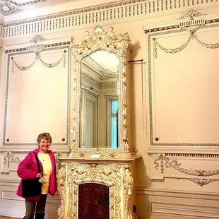 One of the 12 porcelain "stoves" fireplaces