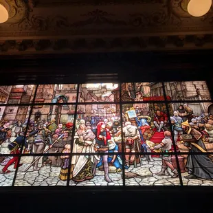 The Famous Stained Glass display.
