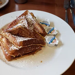 a plate of french toast