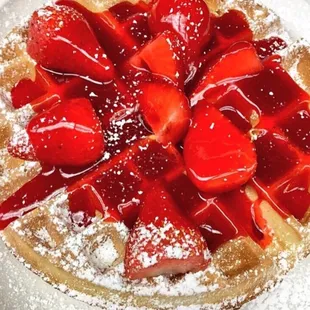 The strawberry speciality Waffle