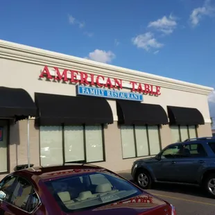 the front of the restaurant