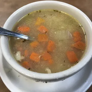 Rosemary chicken soup.