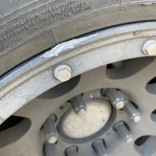 Not even the tire I had serviced