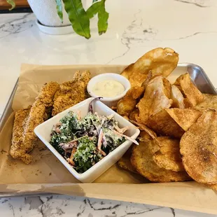 Fish and chips.