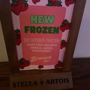 New frozen cocktail.