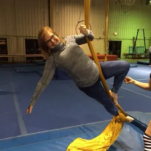 Jenny on the silks