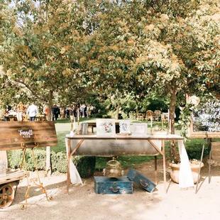 They provided what was under the table, candlesticks, and the vintage books and clock