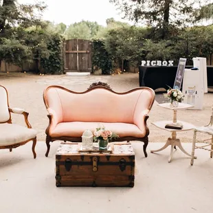 They provided the seating area alone with the side tables and the decor on them