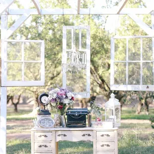 A most welcoming guest sign-in area