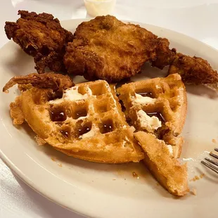 Chicken and Waffle Breakfast