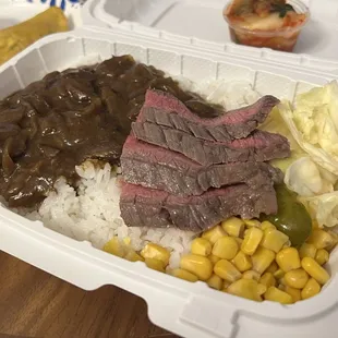 Waygu Steak Plate w/ kimchi