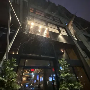 outside