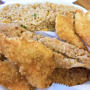 2 Piece Fish &amp; 5 Piece Shrimp Combo.