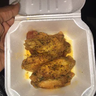 Mild lemon pepper wings.