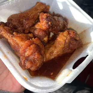 Hot honey wings