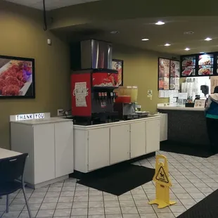 Inside of American Wings &amp; Seafood restaurant as of 3/6/15