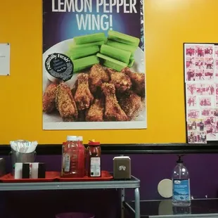 a poster of lemon pepper wings