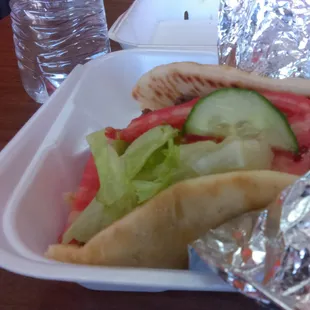 Gyro sandwich. Awesome!