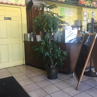 the inside of a restaurant