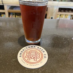 This was the red ale. Very delicious and full of body and biscuity/caramely mouthfeel.