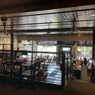 View from second floor dining room