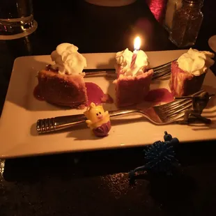 Key Lime Bites, the candle was for our anniversary!