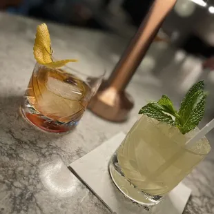 two cocktails