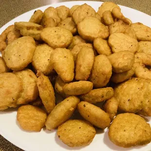 Fried pickles enough to feed four people awesome