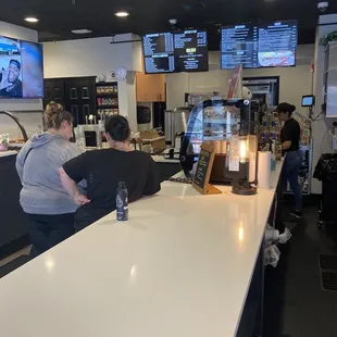 Inside cafe