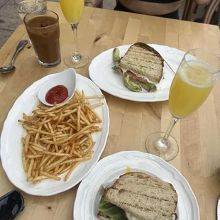 Mimosa, BLT, Fries