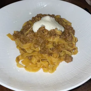 TAGLIATELLE WAGYU BOLOGNESE - Burst of flavor in my mouth made this experience 100% worth it. 10/10