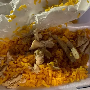 Bland chicken &amp; rice